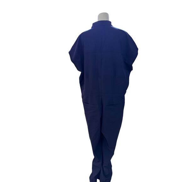 NWT Figs Technical Collection Jumpsuit Navy XXL Wide Leg Nurse Scrubs Uniform - Picture 3 of 8